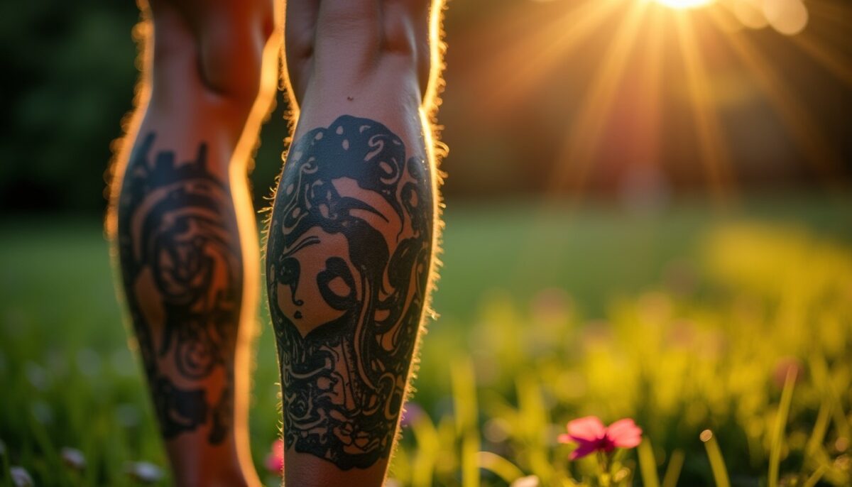Tatouages pour mollet d&rsquo;homme en 2024 : inspirations actuelles et symboliques à découvrir